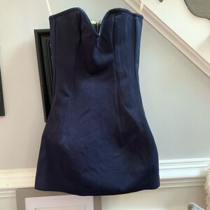 Tommy Girl Navy Strapless Bell Dress Holiday M NWT